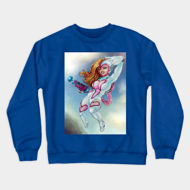 Lady Love w BG Crewneck Sweatshirt by D. Fillz